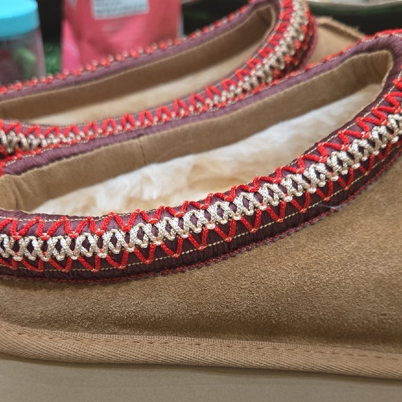 UGG Tan Suede Slip-On Loafers - Picture 8 of 10